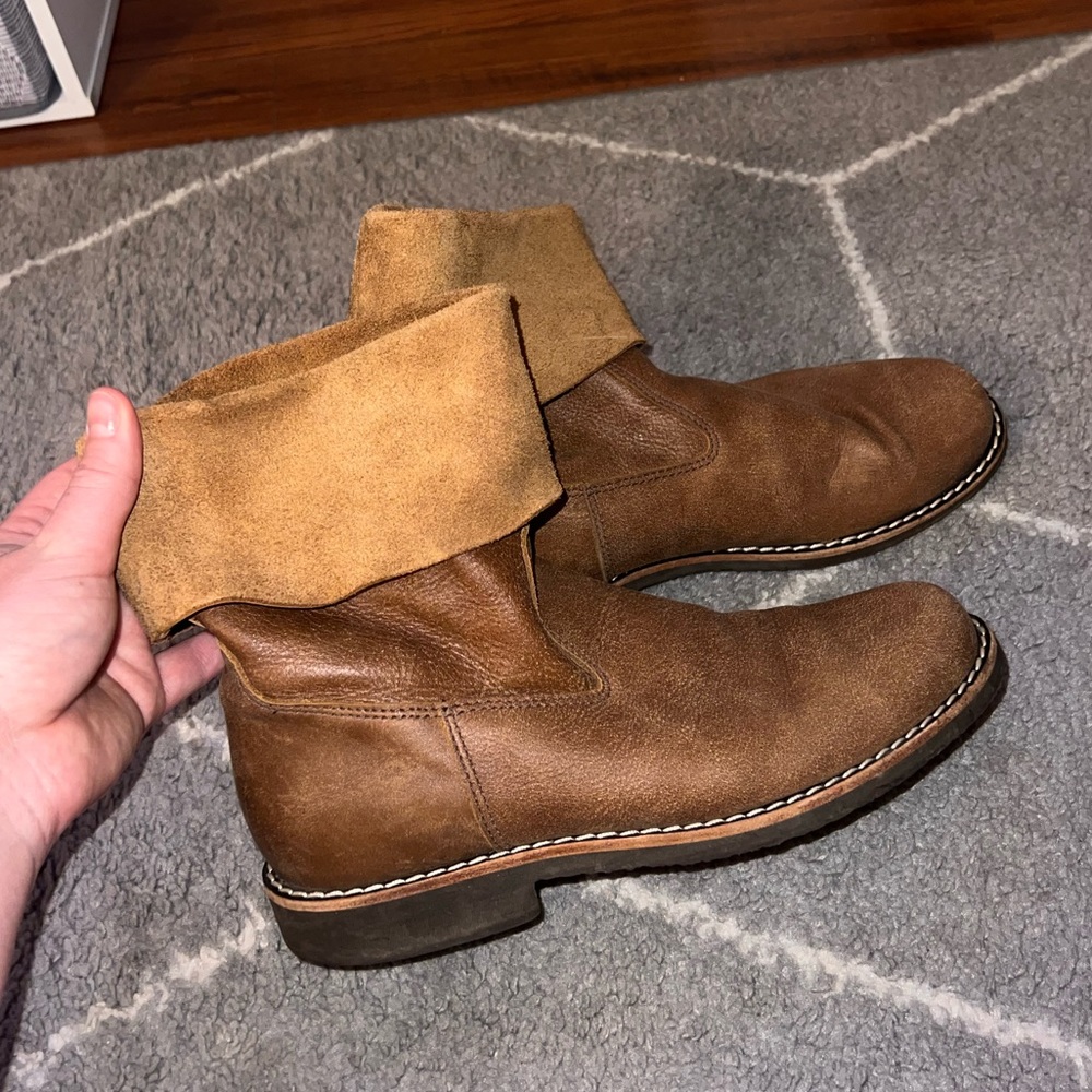 Genuine Leather Roots Boots